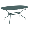 Opéra+ oval table, 160 cm by 90 cm, in Storm Grey