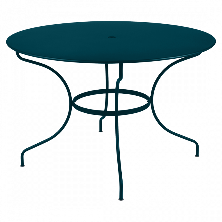 Opéra+ round table, 117 cm diameter in Acapulco Blue