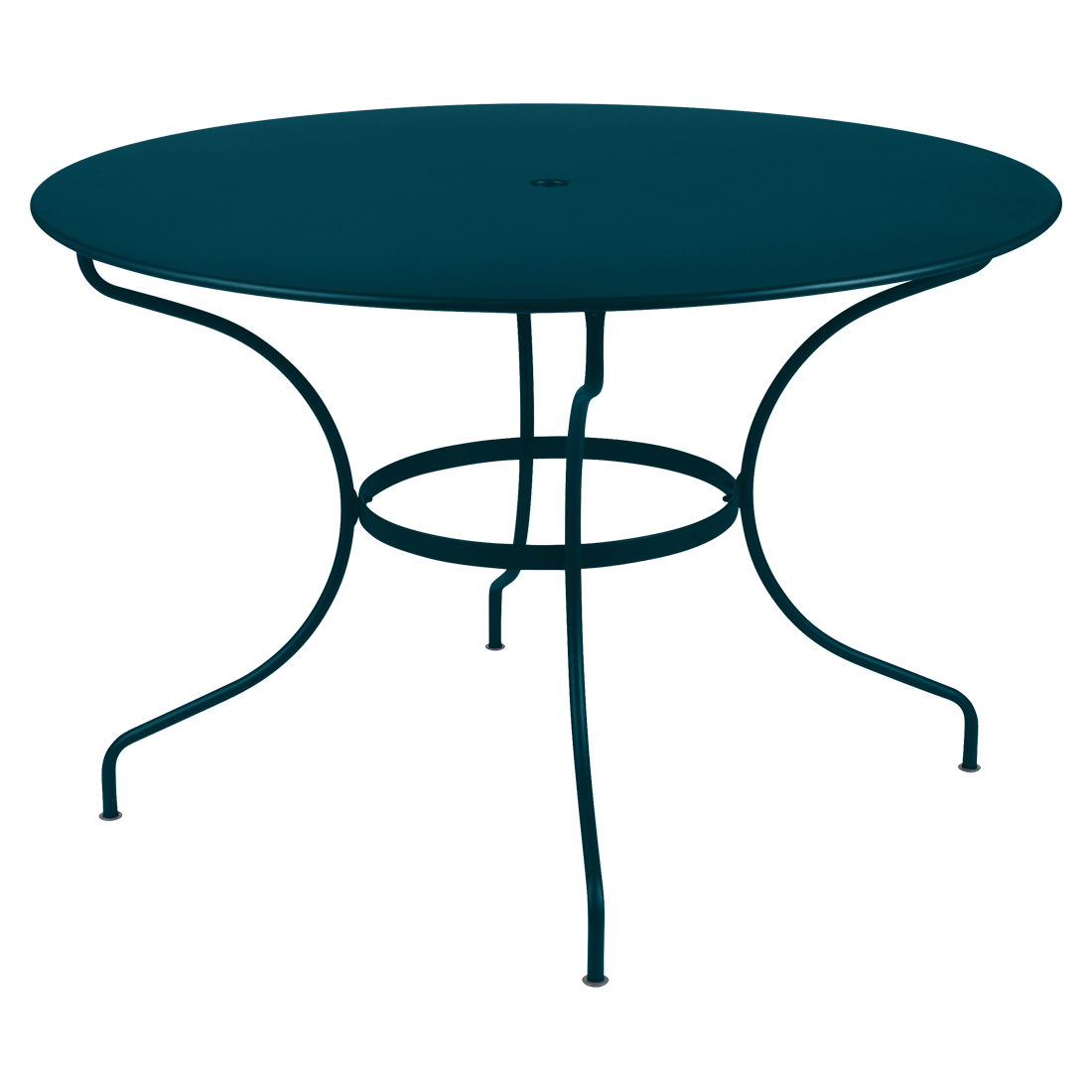 Opéra+ round table, 117 cm diameter in Acapulco Blue Opéra+ round table, 117 cm diameter in Acapulco Blue