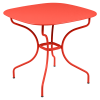 Opéra+ rounded square table, 82 cm by 82 cm, in Capucine