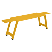 Origami bench in Honey
