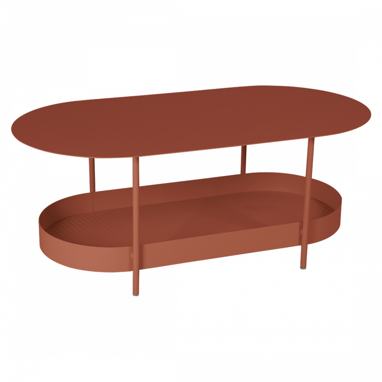 Salsa side table in Red Ochre