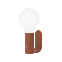 Aplô bracket (with lamp) in Red Ochre