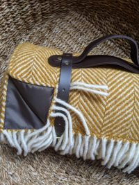 Vintage Mustard picnic blanket
