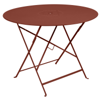 Floreal table 96 cm in Red Ochre