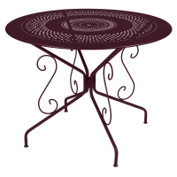 Montmartre round table 96 cm diameter in Black Cherry