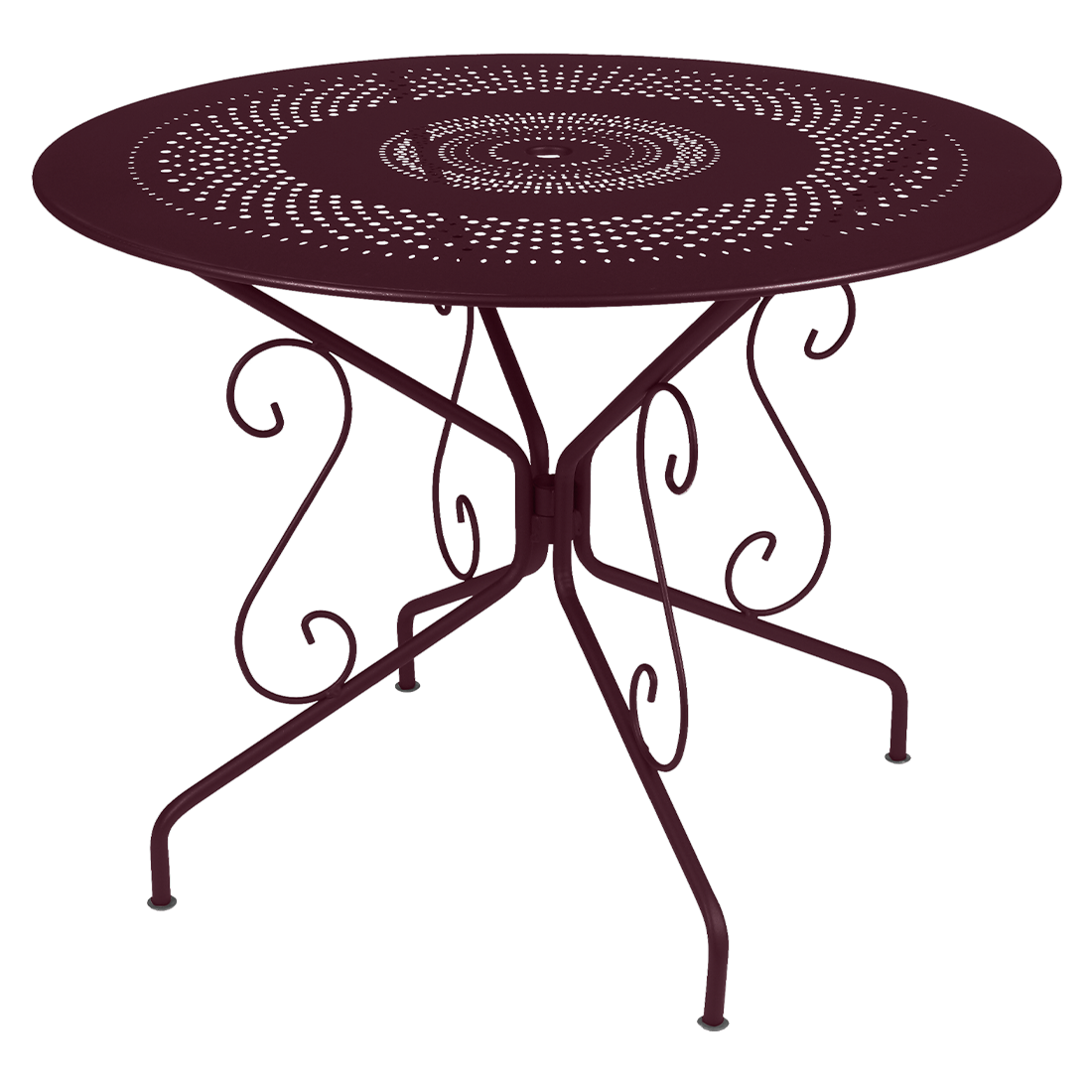 Montmartre round table 96 cm diameter in Black Cherry