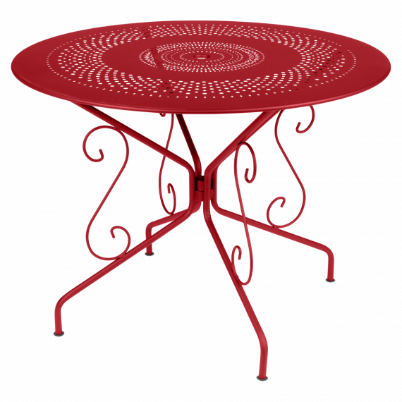 Montmartre round table 96 cm diameter in Poppy