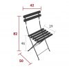 Bistro chair dimensions