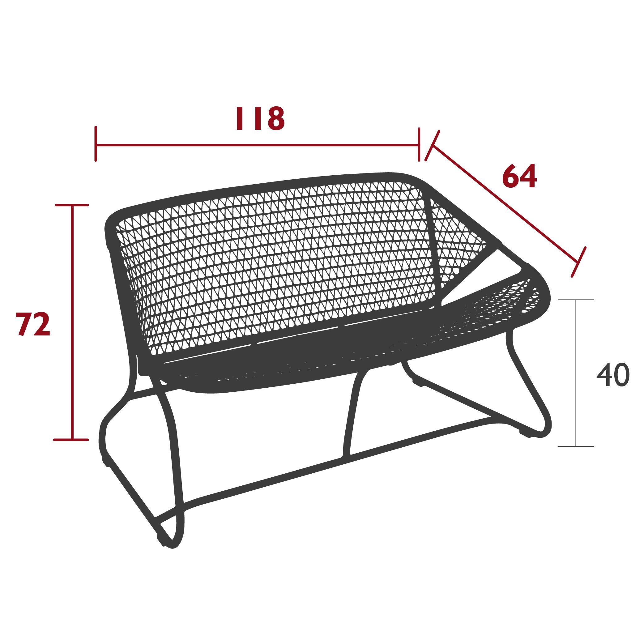 Sixties bench dimensions Sixties bench dimensions