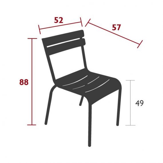 Luxembourg chair dimensions