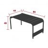 Luxembourg large low table/low bench dimensions