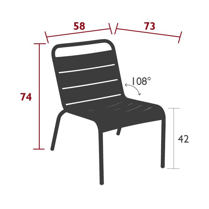 Luxembourg lounge chair dimensions Luxembourg lounge chair dimensions