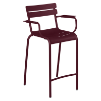 Luxembourg high armchair in Black Cherry