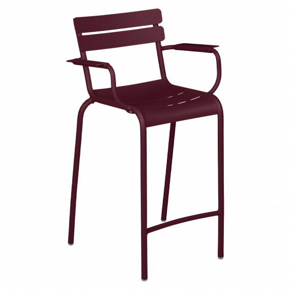 Luxembourg high armchair in Black Cherry
