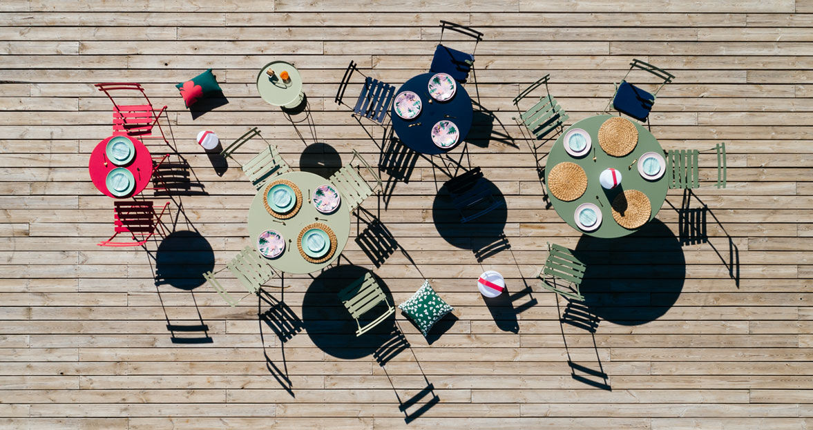 Bistro tables and chairs