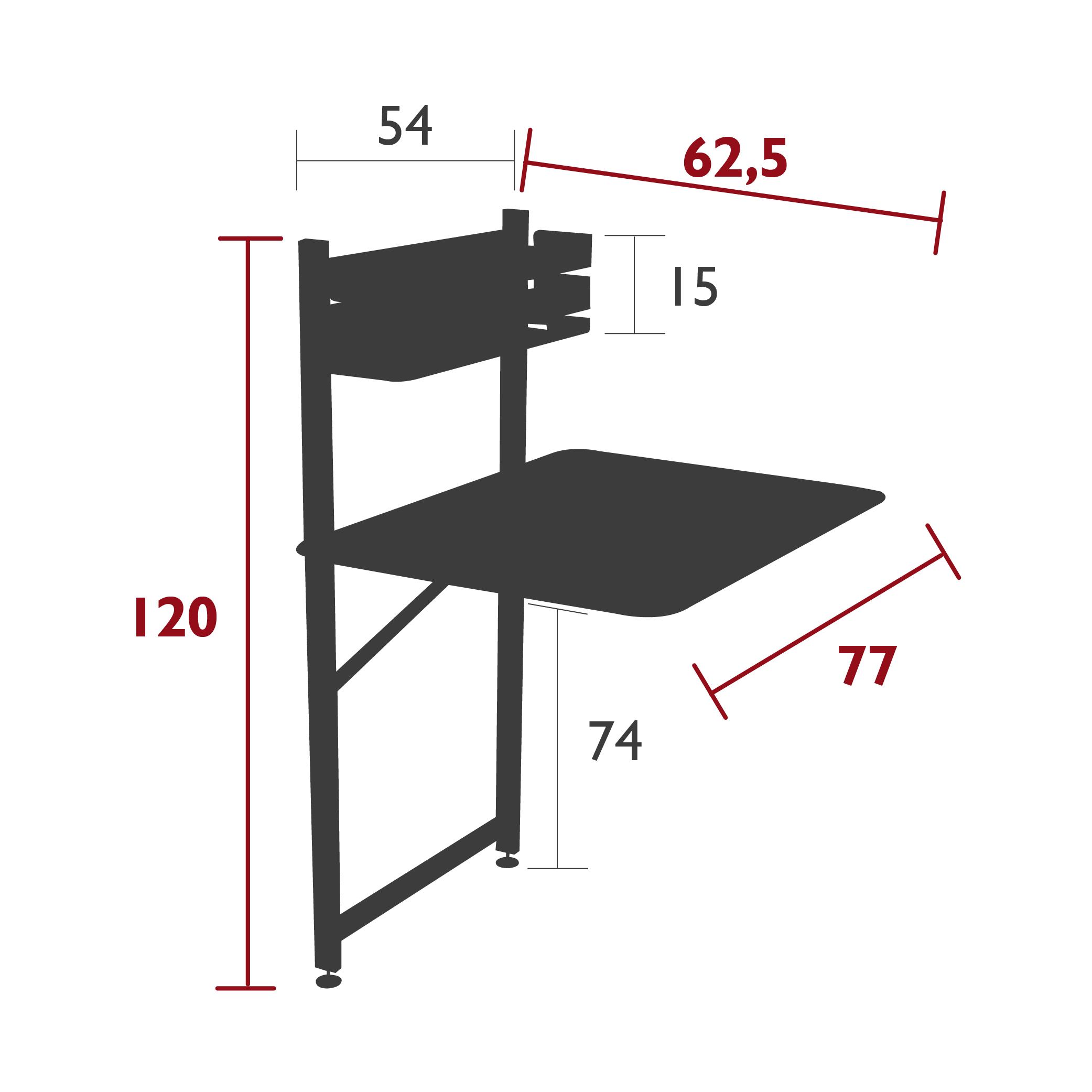 Bistro balcony table 77 cm × 62.5 cm dimensions Bistro balcony table 77 cm × 62.5 cm dimensions