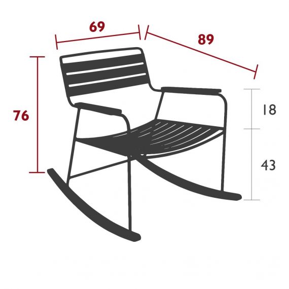 Surprising rocking chair dimensions