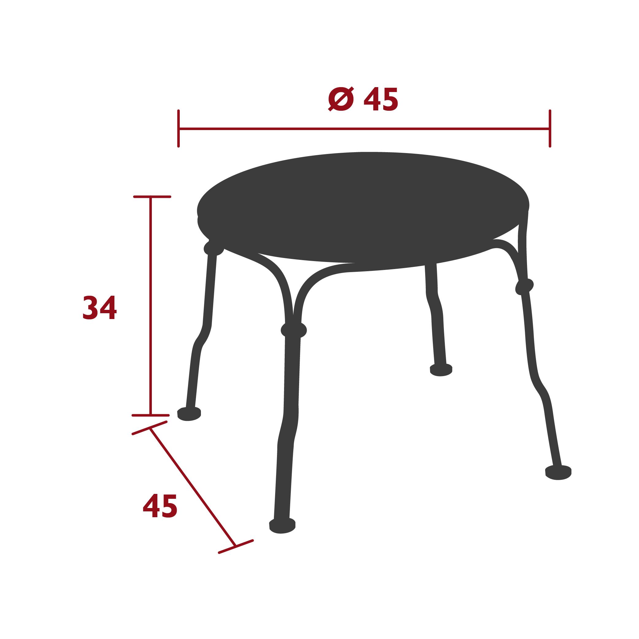 1900 stool, dimensions
