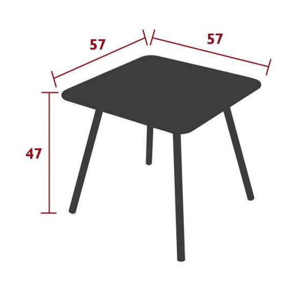Luxembourg Kid table, dimensions