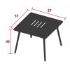 Monceau low table 57 cm × 57 cm dimensions
