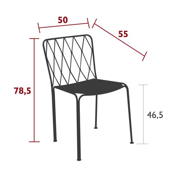 Kintbury chair, dimensions