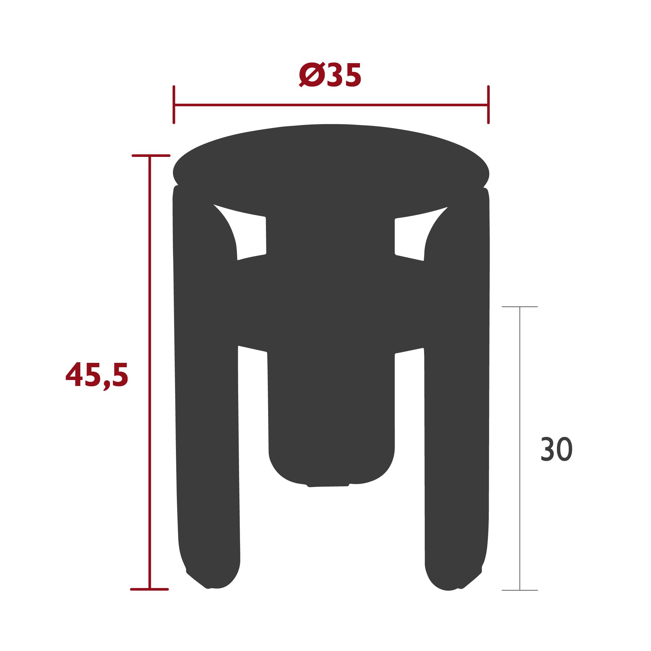 Bebop side table, 35 cm, dimensions Bebop side table, 35 cm, dimensions