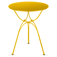 Airloop table, 60 cm diameter, in Honey