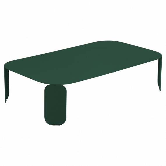 Bebop low table, 120 cm by 70 cm, height 29 cm, in Cedar Green