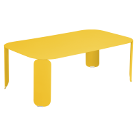 Bebop low table, 120 cm by 70 cm, height 42 cm, in Honey