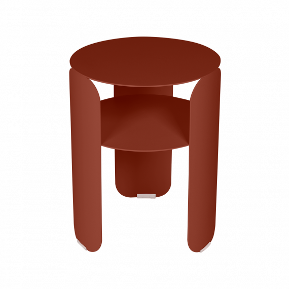 Bebop side table, 35 cm diameter, in Red Ochre