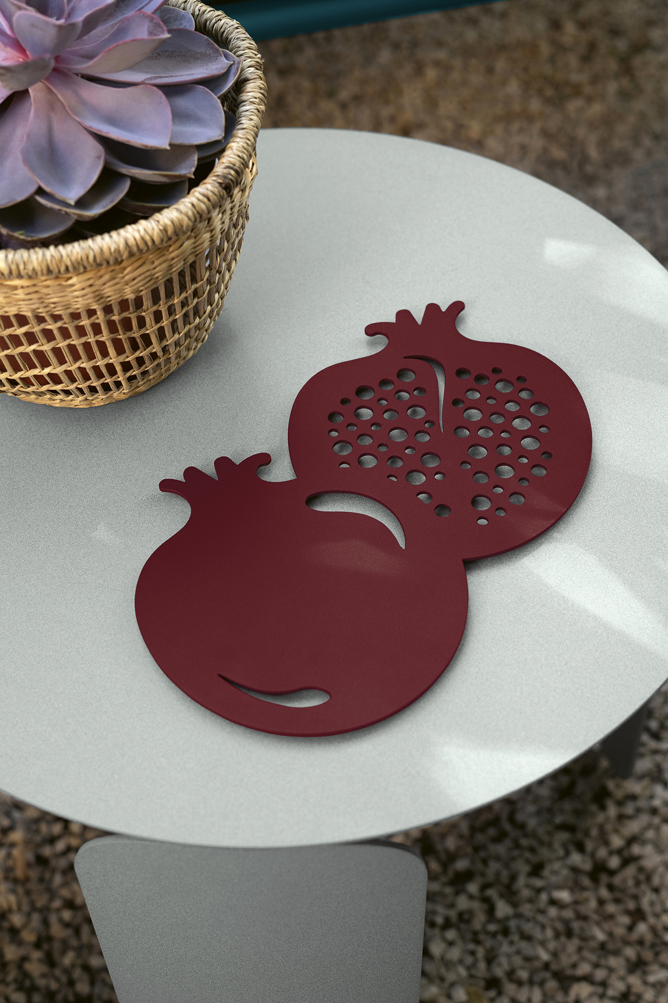 Bebop mid table, 60 cm diameter, in Lapilli Grey Bebop mid table, 60 cm diameter, in Lapilli Grey