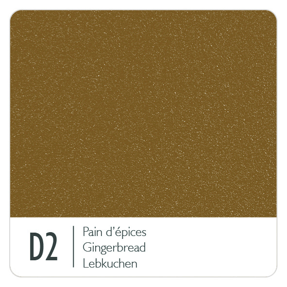 Metal colour swatch for Gingerbread (D2)