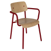 Studie oak armchair in Chili