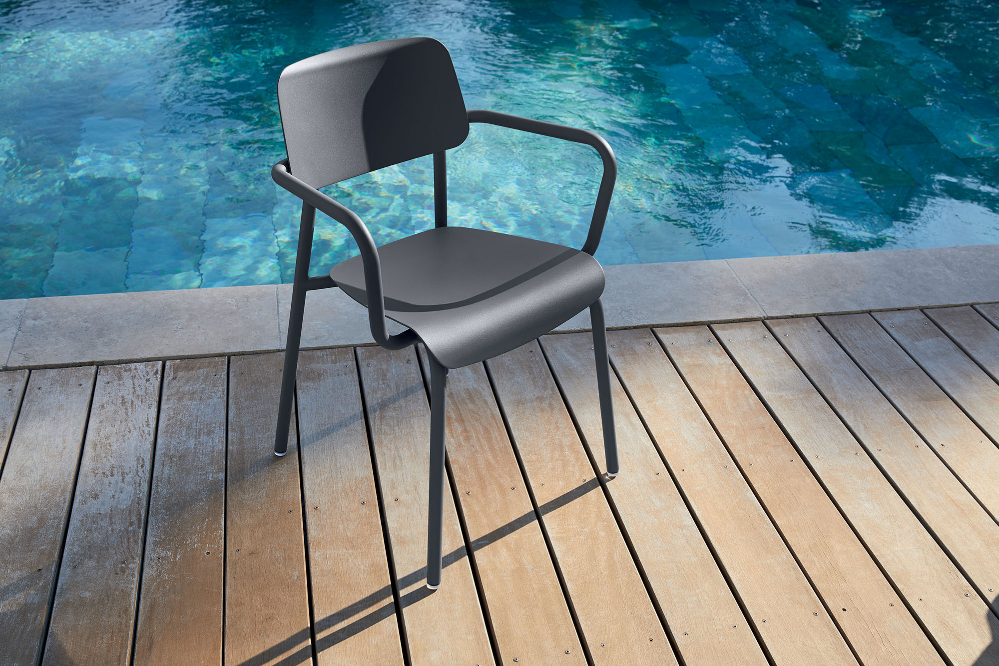 Studie armchair in Storm Grey