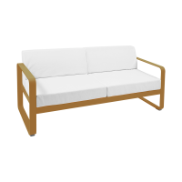 Bellevie two-seater sofa in Gingerbread with Off-White cushions