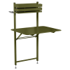 Bistro balcony table 77 × 57 cm in Pesto