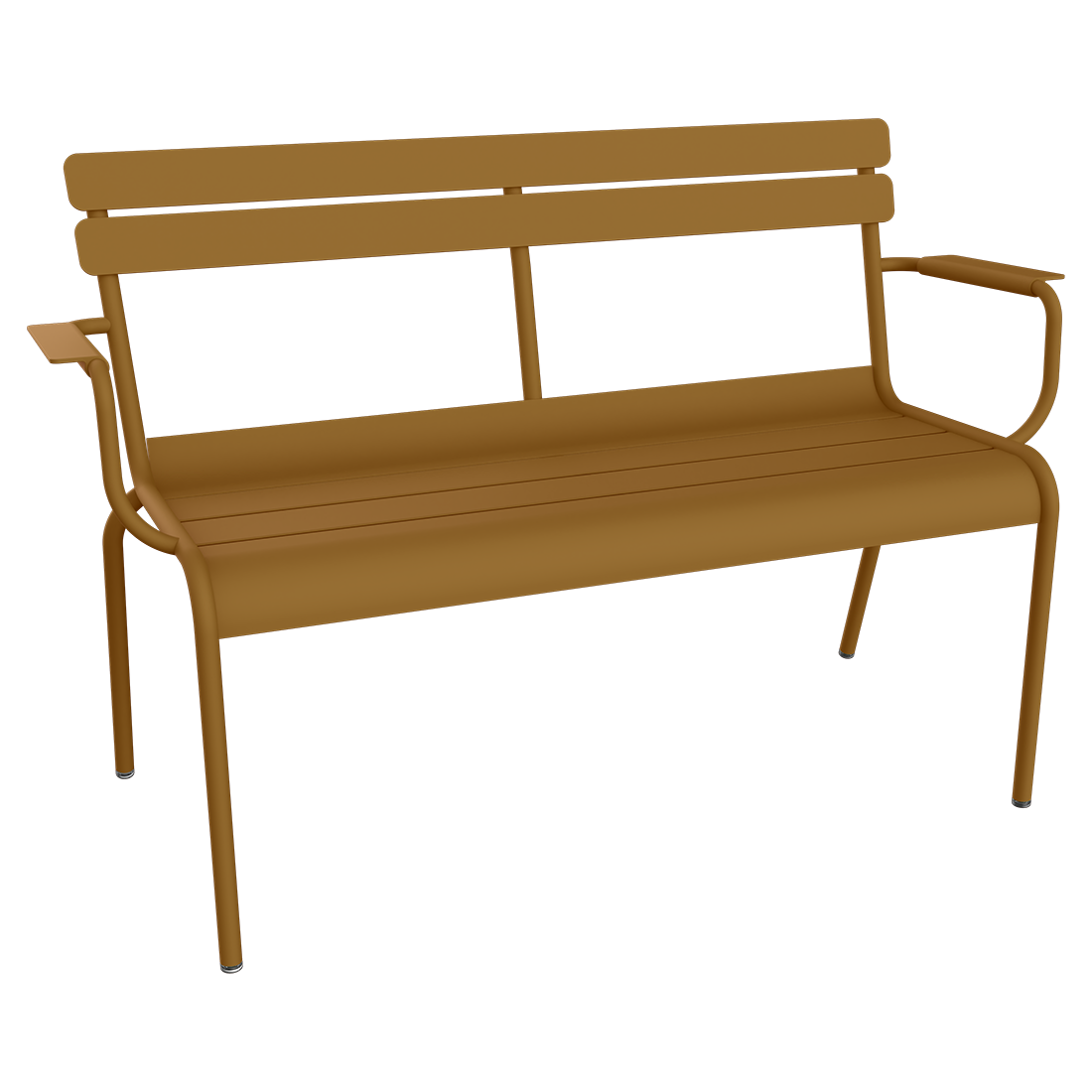 Luxembourg two-seater bench in Gingerbread