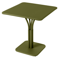 Luxembourg pedestal table 71 × 71 cm in Pesto