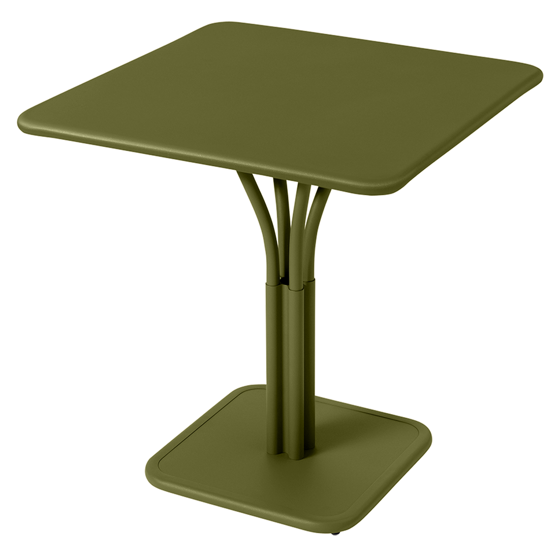 Luxembourg pedestal table 71 × 71 cm in Pesto