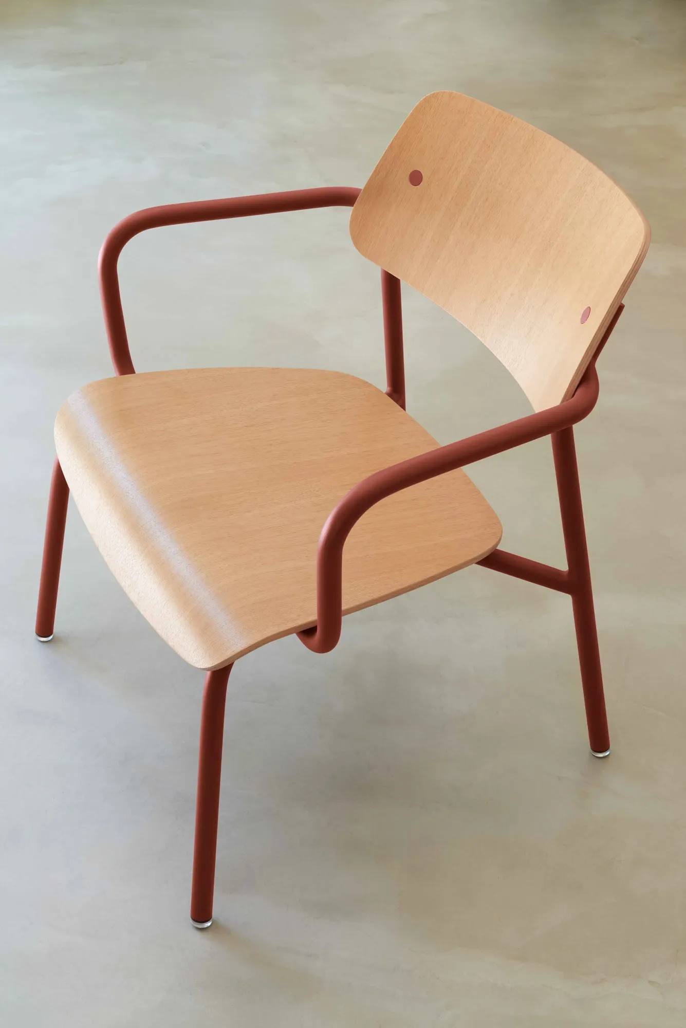 Studie Oak armchair in Red Ochre (20)