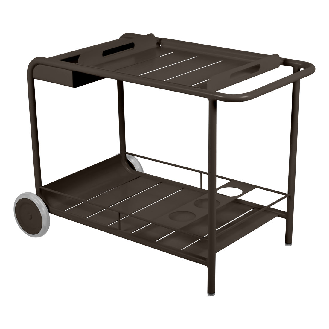 Luxembourg side table bar in Tonka