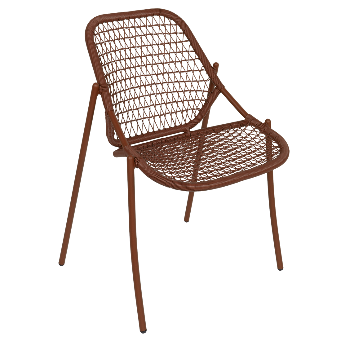 Sixties stacking chair in Red Ochre Sixties stacking chair in Red Ochre